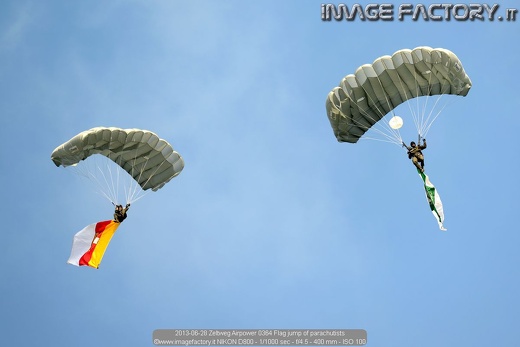 2013-06-28 Zeltweg Airpower 0364 Flag jump of parachutists